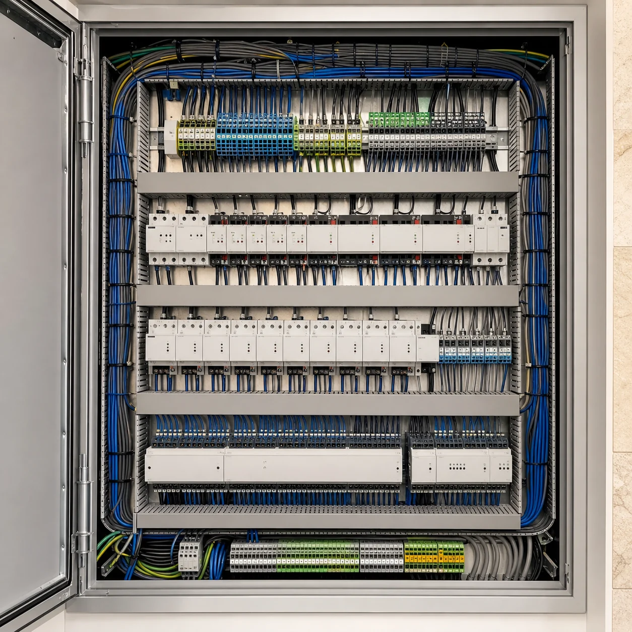 لوحة تحكم KNX بأسلاك احترافية